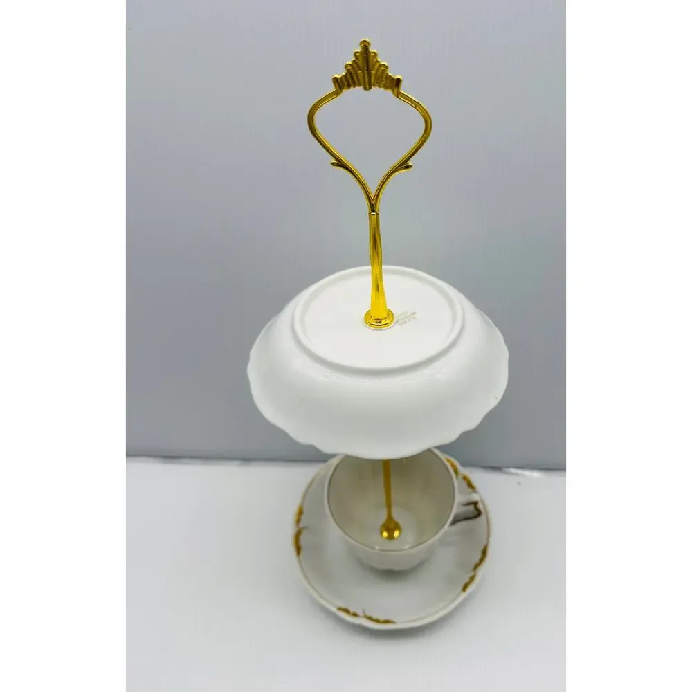Vintage Teacup Bird Feeder Handmade Garden Decor